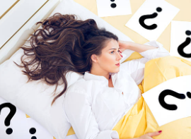 中で感じにくい理由に悩み考え込む女性のイメージ